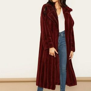 Long Faux Fur w/ Buttons